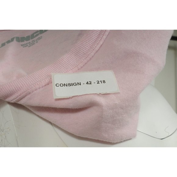 Livin Cool Womens The Webster Crop Top Small Pink Raw Hem Floral Palm Tree Shirt - Picture 10 of 10